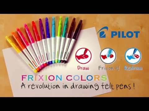 Fiberpenna Pilot Frixion Color 12-pack 12 färger