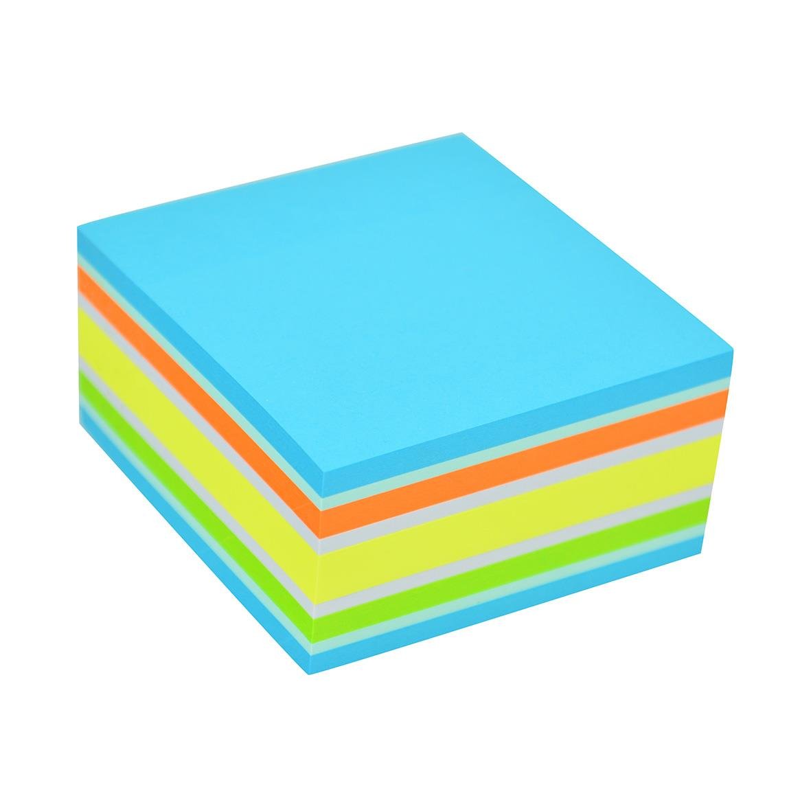 Notiskub Stick´n Pastell/Blå Neon 76x76mm 400 Blad