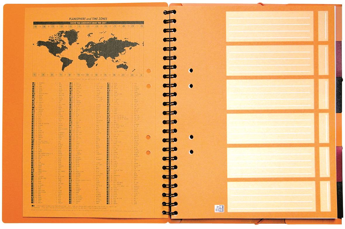 Kollegieblock Oxford Organiser Linjerat 80 Blad A4+ 80g