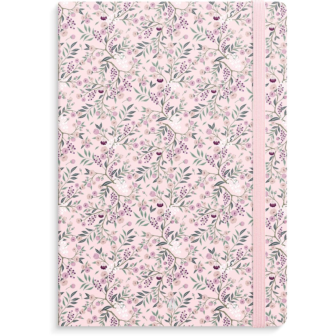 Anteckningsbok Burde DeLuxe Twigs Linjerad Rosa A5