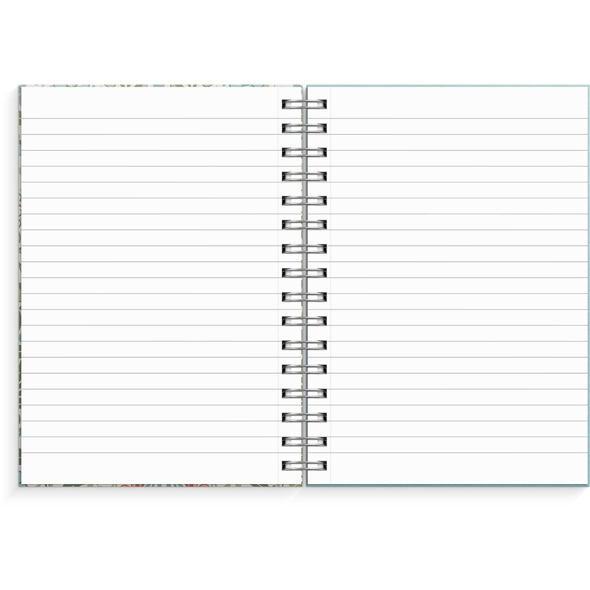 Notebook Burde Spiral Flower Lined