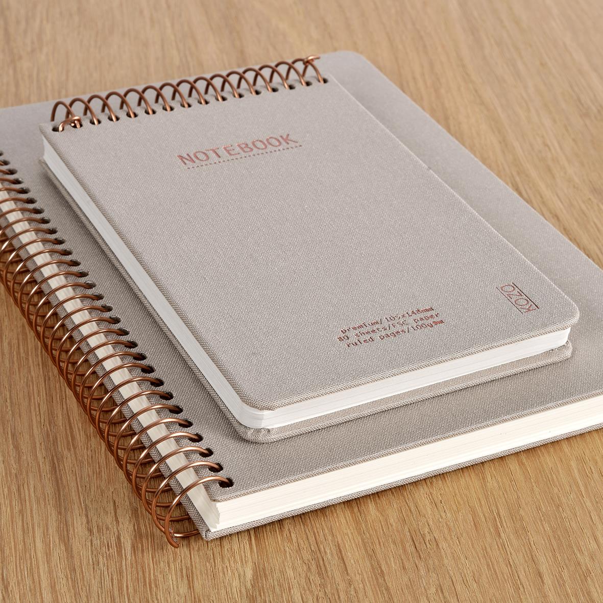 Anteckningsbok Kozo Premium Linjerad Sand A5