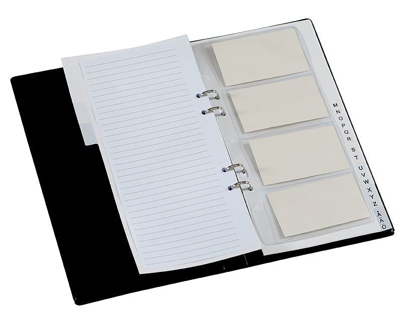 Business Card Binder For 160 Cards Black 275x155mm OfficeBeta Business Card Binder For 160 Cards Black 275x155mm OfficeBeta