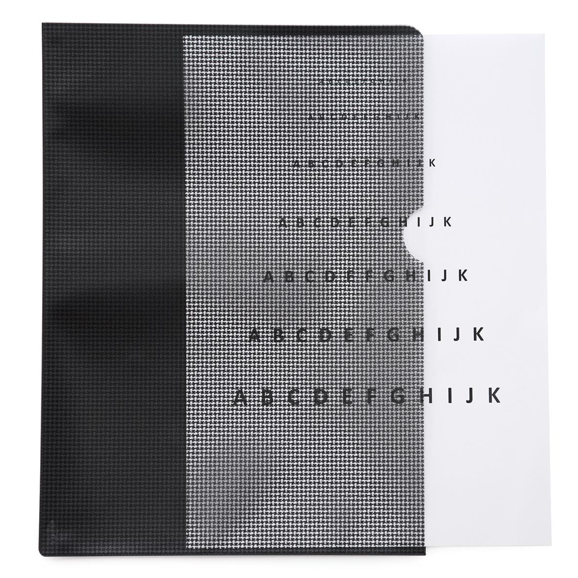 Mapp PP Security 0,17/0,35mm Transparent Svart A4