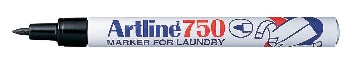 Märkpenna Artline 750 Textil Svart 0,7mm