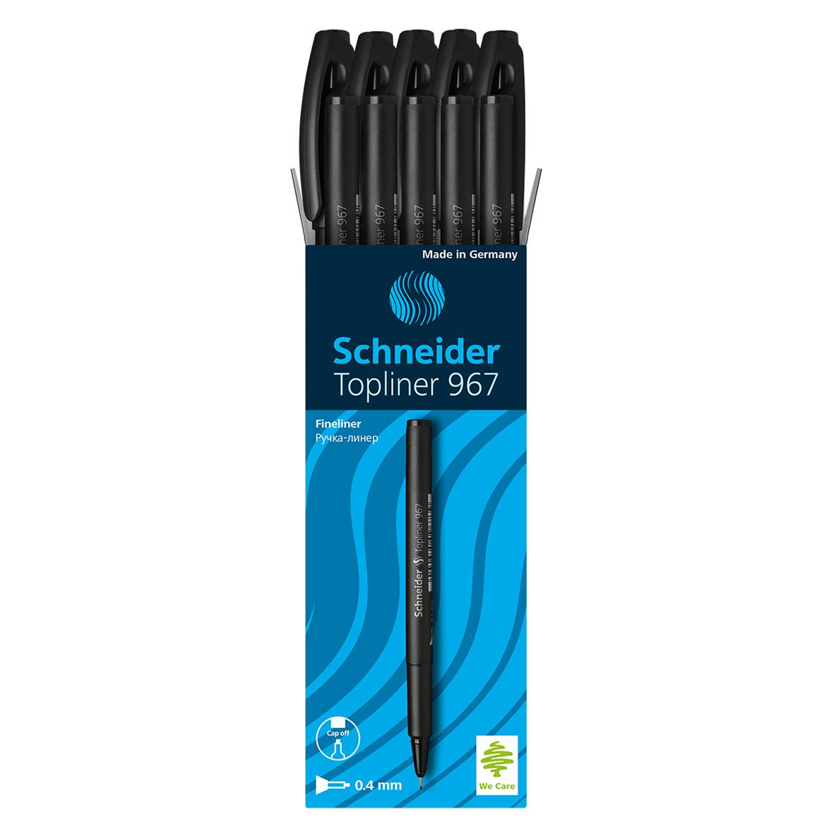 Fiberpenna Schneider Topliner 967 Svart 0,4mm