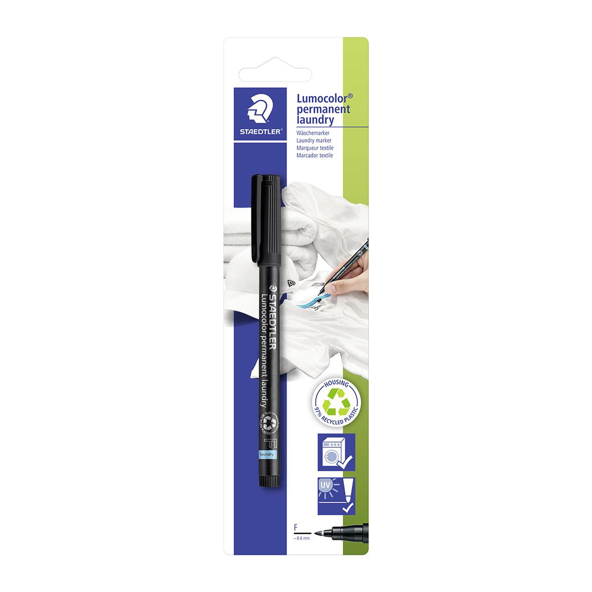 Universalpenna Staedtler Lumocolor Tvätt Svart 0,6mm