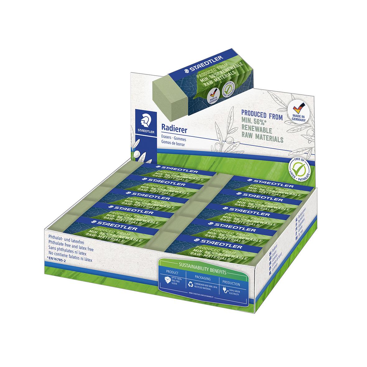 Radergummi Staedtler Miljö 52680 65x23x13mm