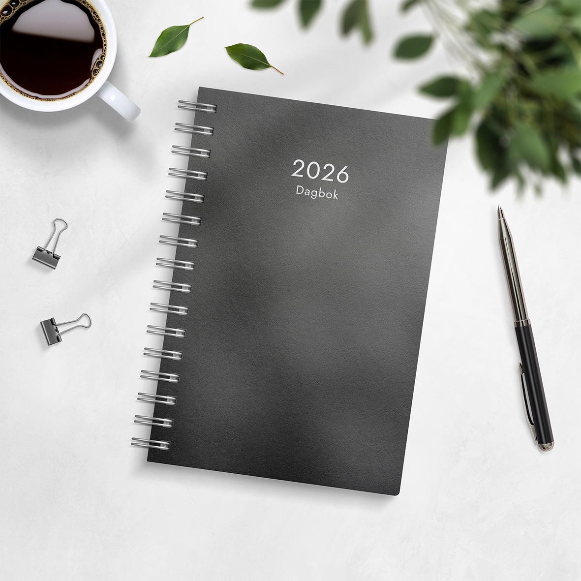 Almanacka Burde 1020 Dagbok Refill 2026