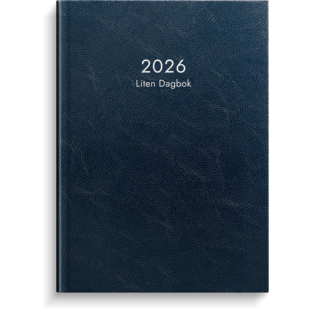 Almanacka Burde 1039 Liten Dagbok Konstläder 2026 Blå A6