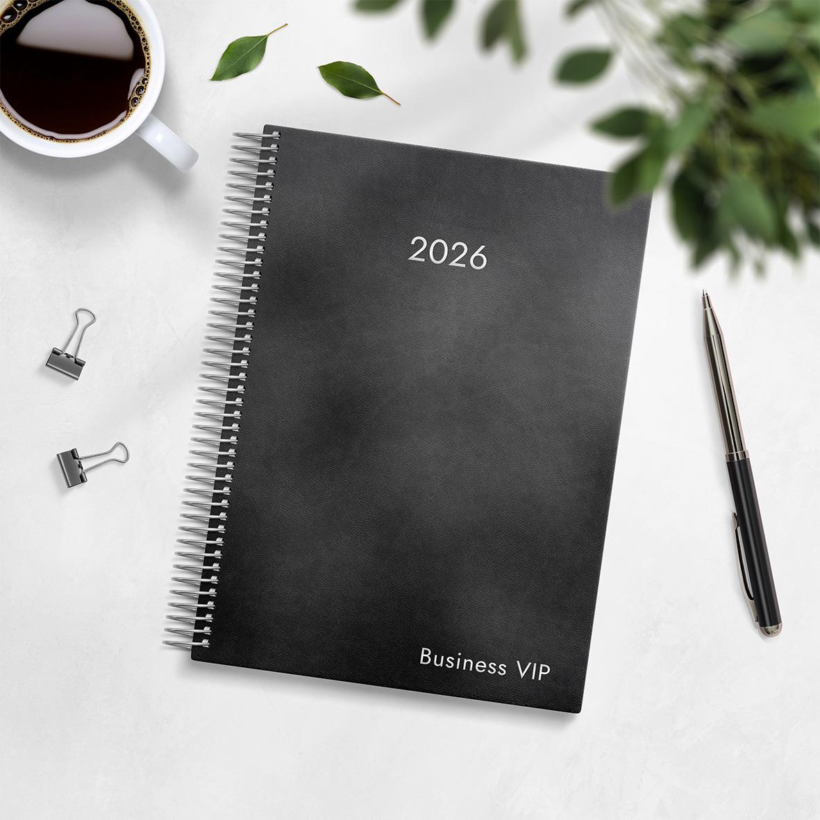 Almanacka Burde 1053 Business VIP Konstläder 2026