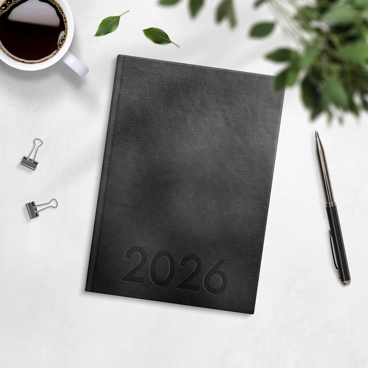 Almanacka Burde 1178 Weekly Konstläder Inbunden 2026 A5