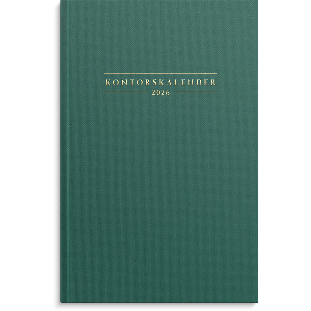 Almanacka Burde 1075 Kontorskalender 2026 Grön