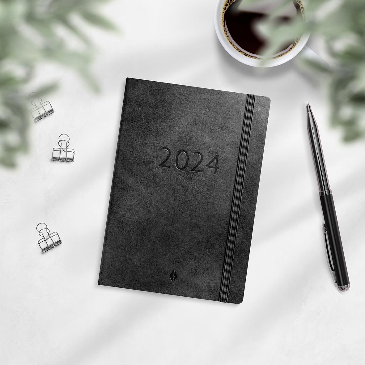 Almanacka Burde 5963 Liten Veckokalend Forma Deluxe 2026 A6