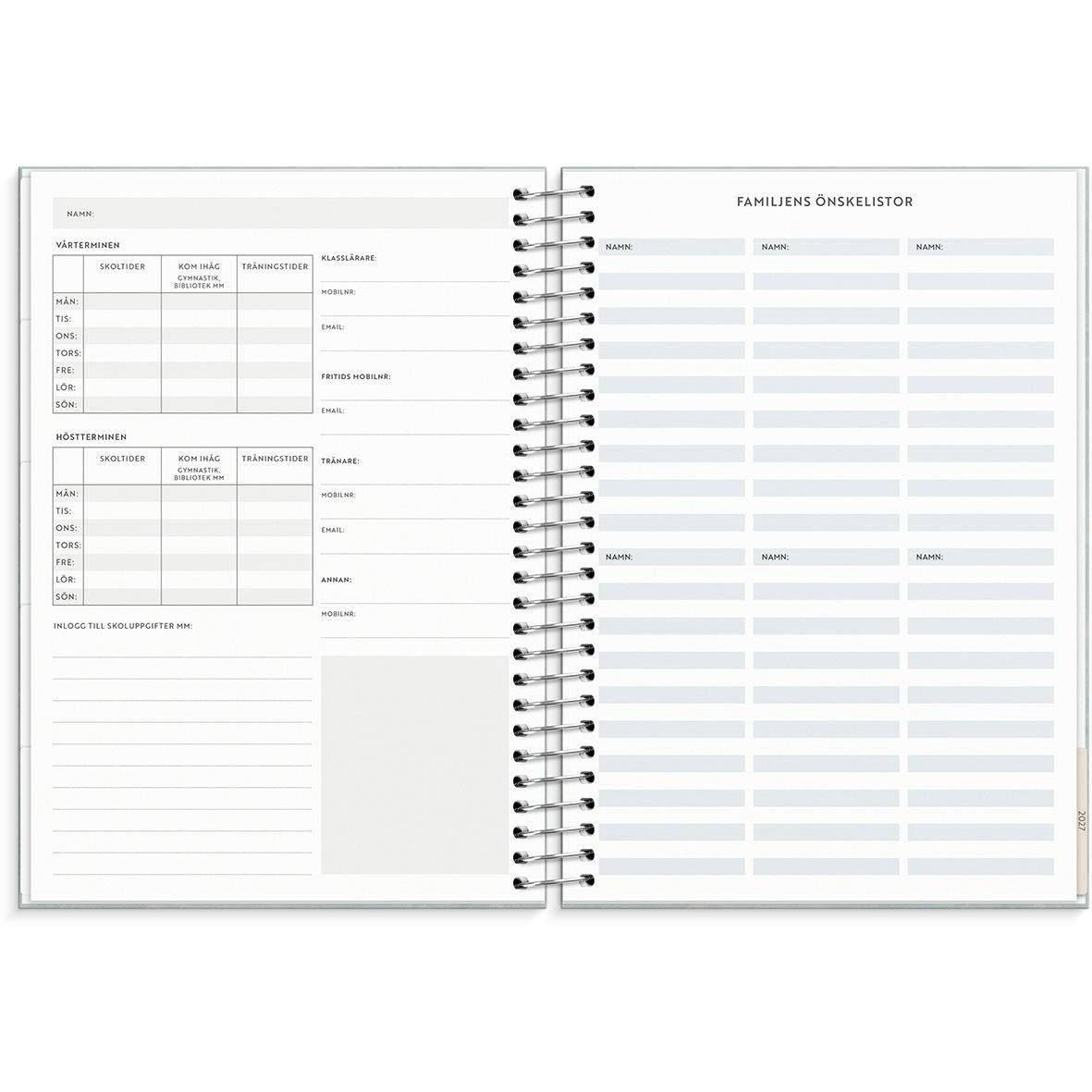 Almanacka Burde 1299 Life Organizer Family Planner 2026