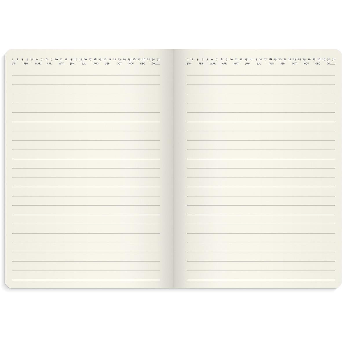 Almanacka Burde 5966 Agency Forma DeLuxe 2026 Svart