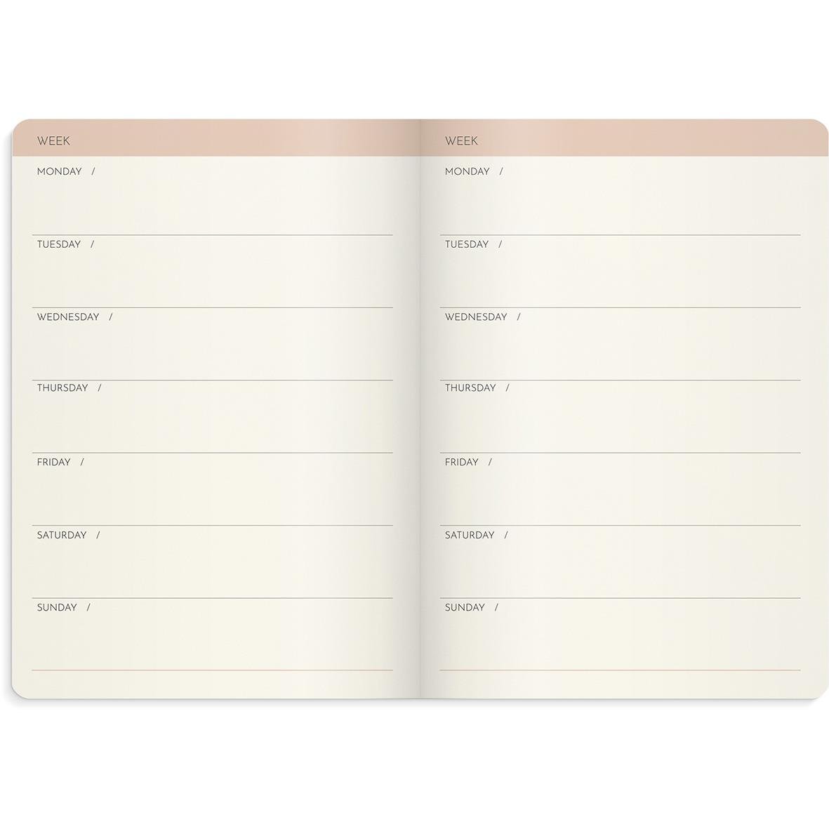 Almanacka Burde 1052 Week Planner DeLuxe