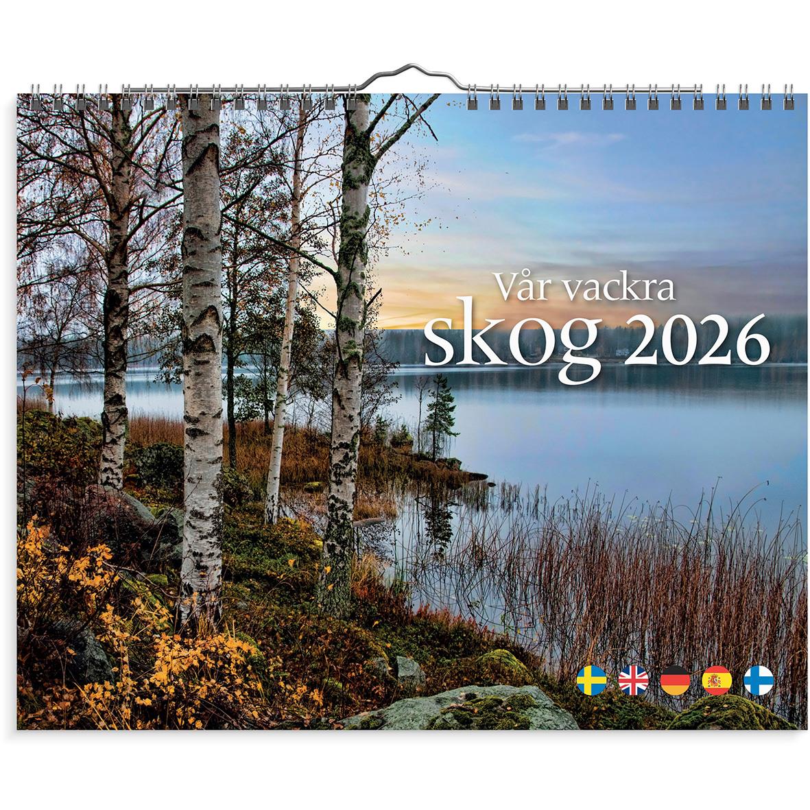 Väggkalender Burde 1735 Vår vackra skog 2026