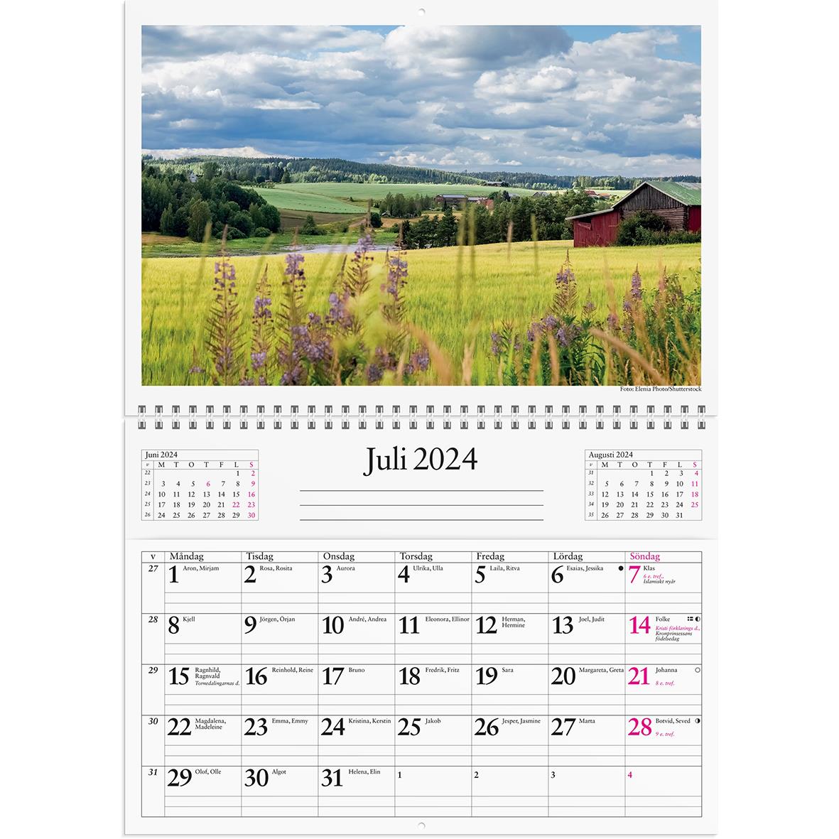 Väggkalender Burde 1720 Väggficka 2026
