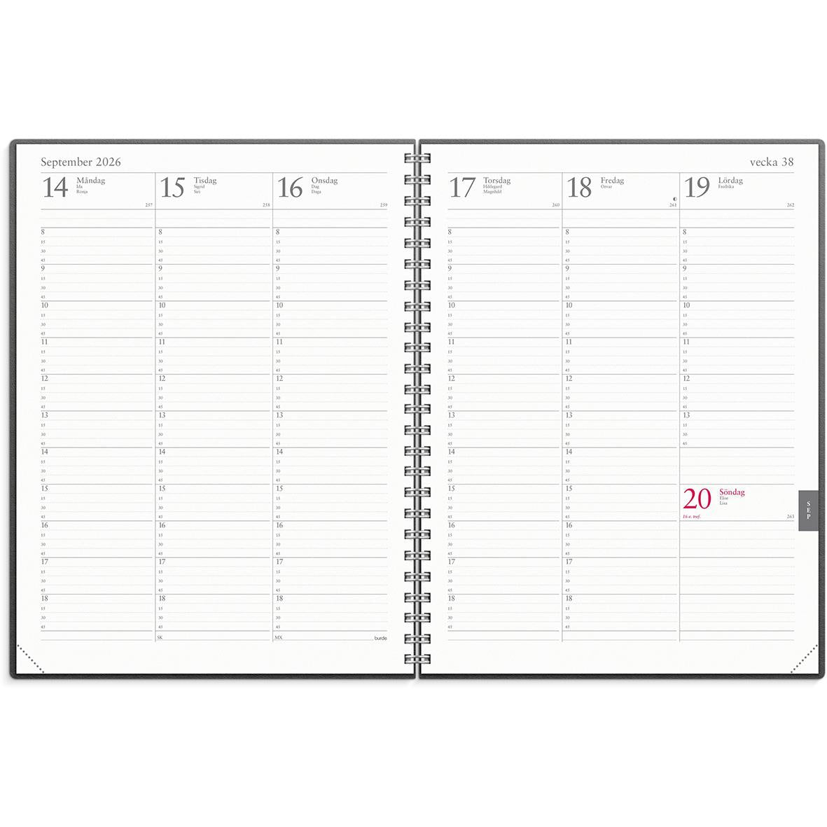 Almanacka Burde 5100 Veckojournal ECO Line 2026