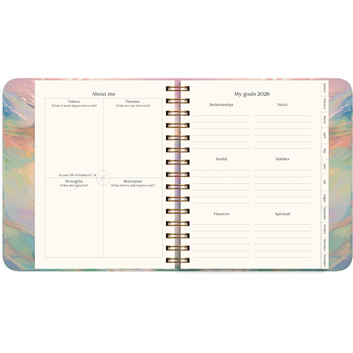Väggkalender Burde 1212 Dream & Do Swirl 2026