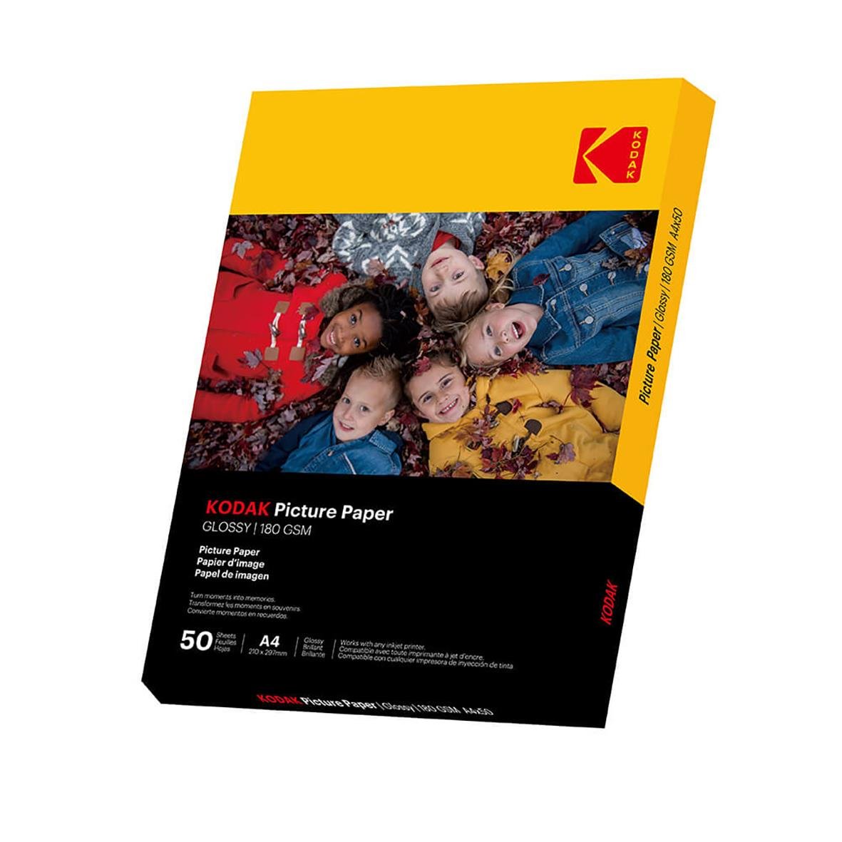 Fotopapper Kodak Bläck Blankt 180g A4/21x29,7cm