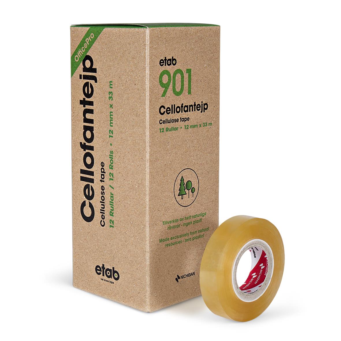 Kontorstejp Nichiban 901 Cellofan 12mm x 33m