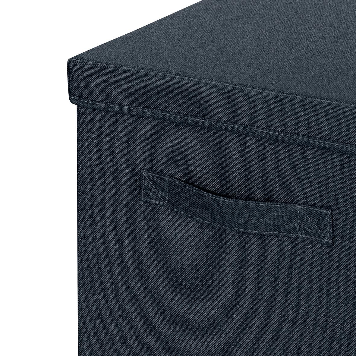 Förvaringslåda Leitz Tygklädd M. Lock Grå 330x325x380mm