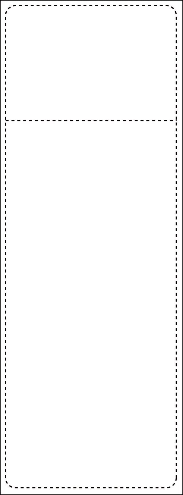 Fraktetikett Thermo 107 x 251mm falsad m kvittodel 2000st/fp