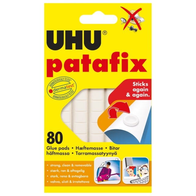 Adhesive compound UHU Patafix 80pcs/box
