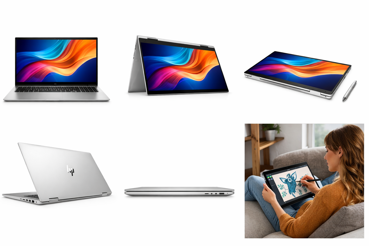 HP Envy x360 – 16″ 2-i-1 Laptop (Intel Core Ultra 5 / 16 GB / 1 TB SSD)