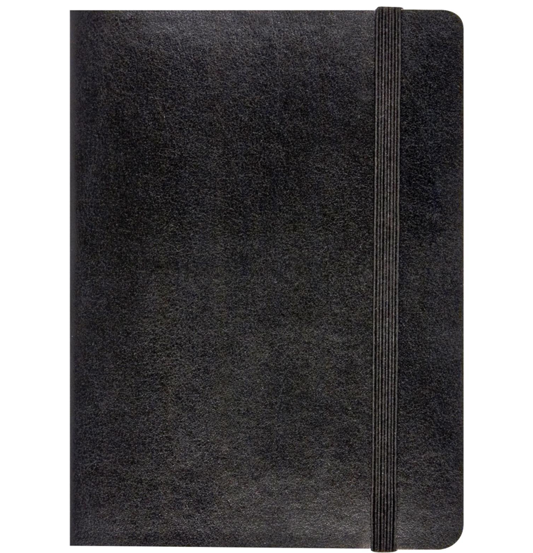 Anteckningsbok Burde Soft Linjerad 96 blad Svart A5