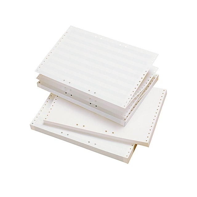 Tabpapper 310mmx8" 70g hålat blårandigt 2500ark/fp