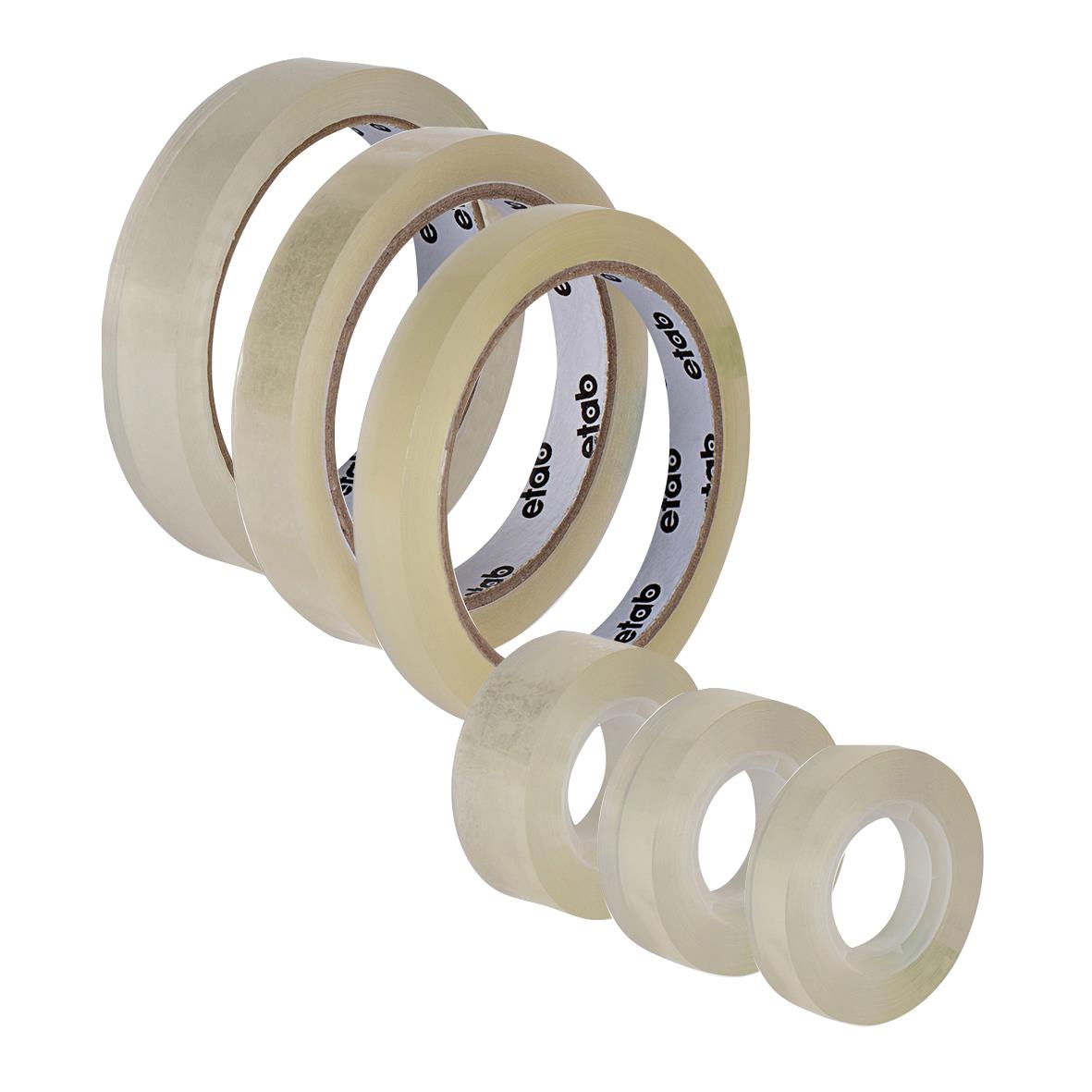 Kontorstejp Transparent 12mm x 66m