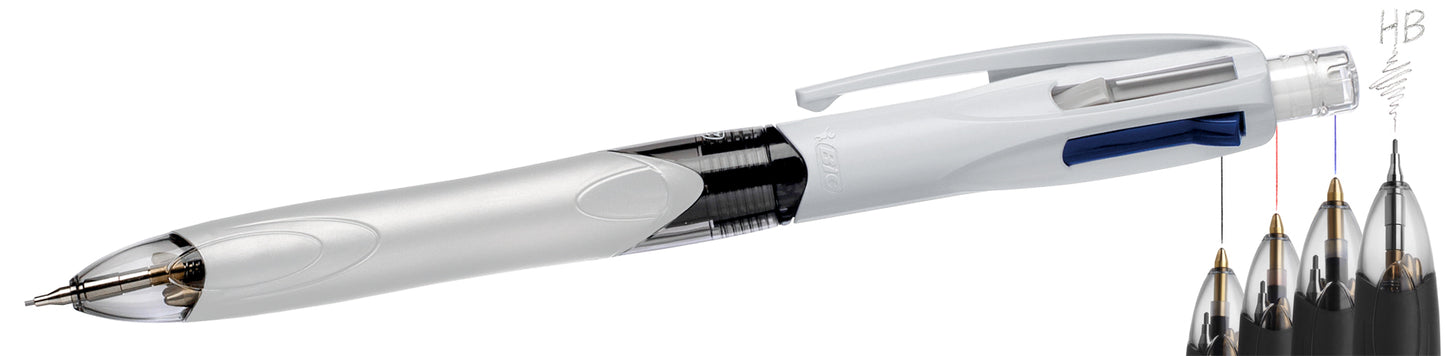 Kulspetspenna Bic 3 blä।ck+ blyerts