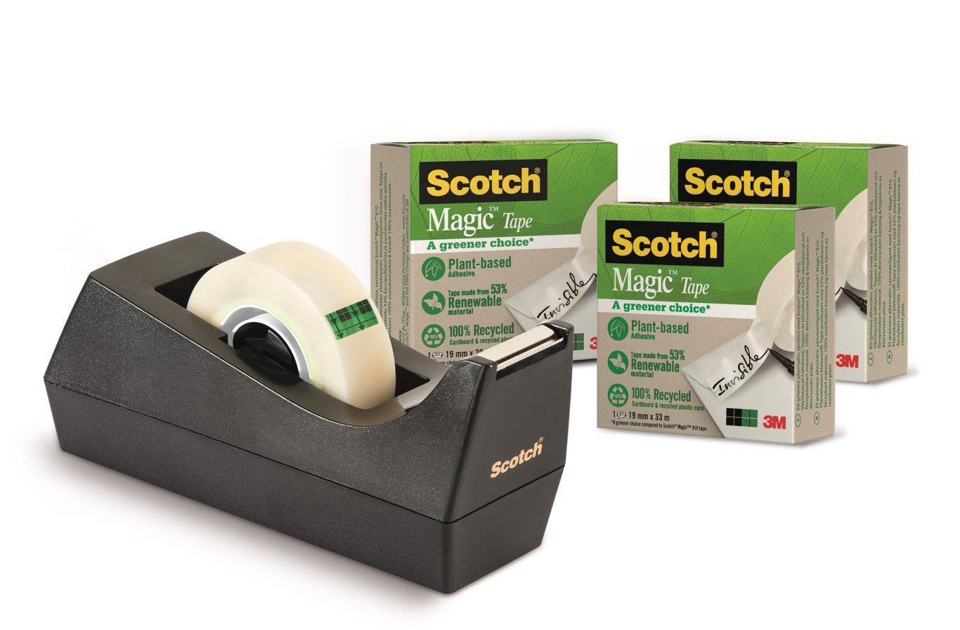 Tejphållare Scotch C38 Inkl 3st Magic 810 Svart 33m