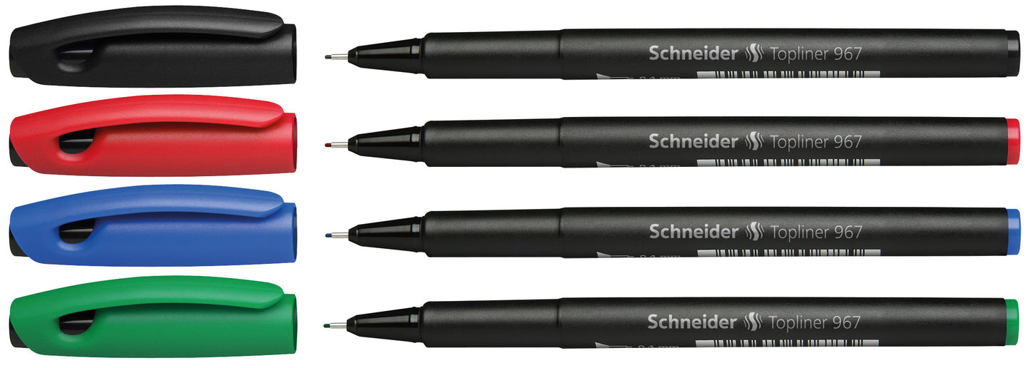 Fiberpenna Schneider Topliner 967 Svart 0,4mm