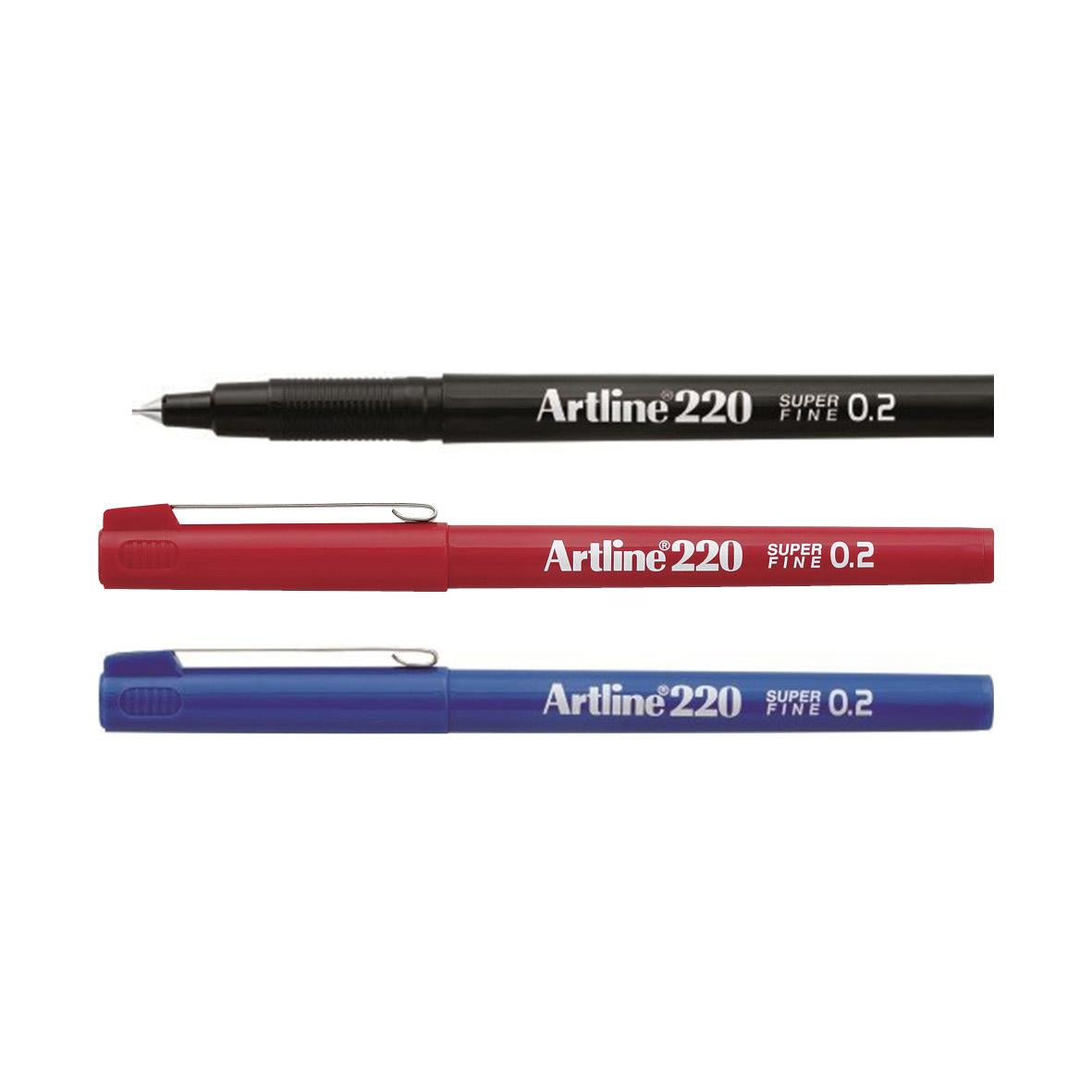 Fiberpenna Artline 220 Svart 0,2mm