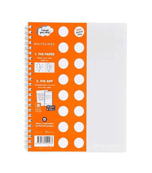 Kollegieblock WhiteLines Dotes 60 Blad A5 80g
