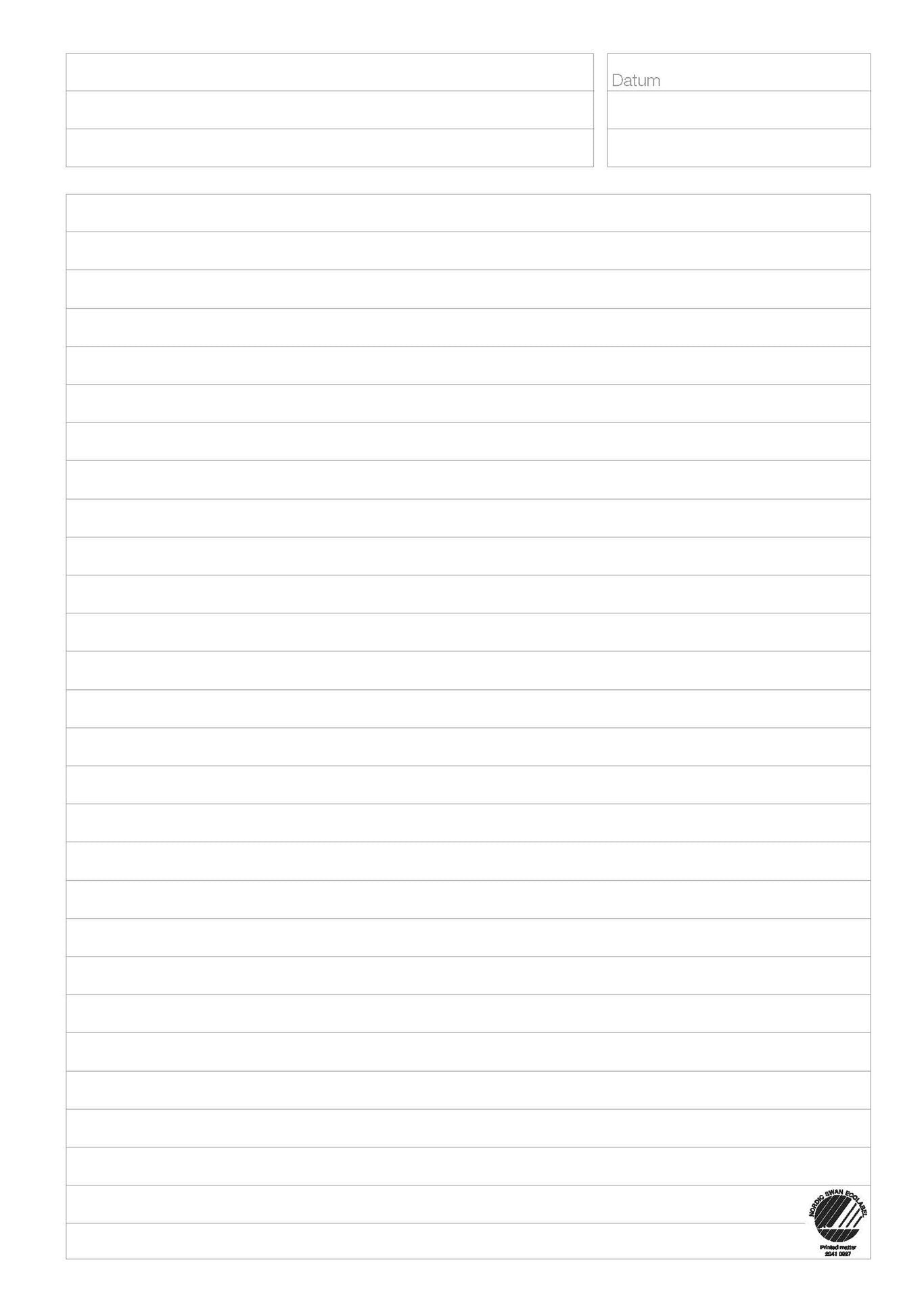 Konferensblock Linjerat 10 Blad A4