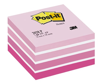 Notiskub Post-it Fresh Pink 76x76mm 450 Blad