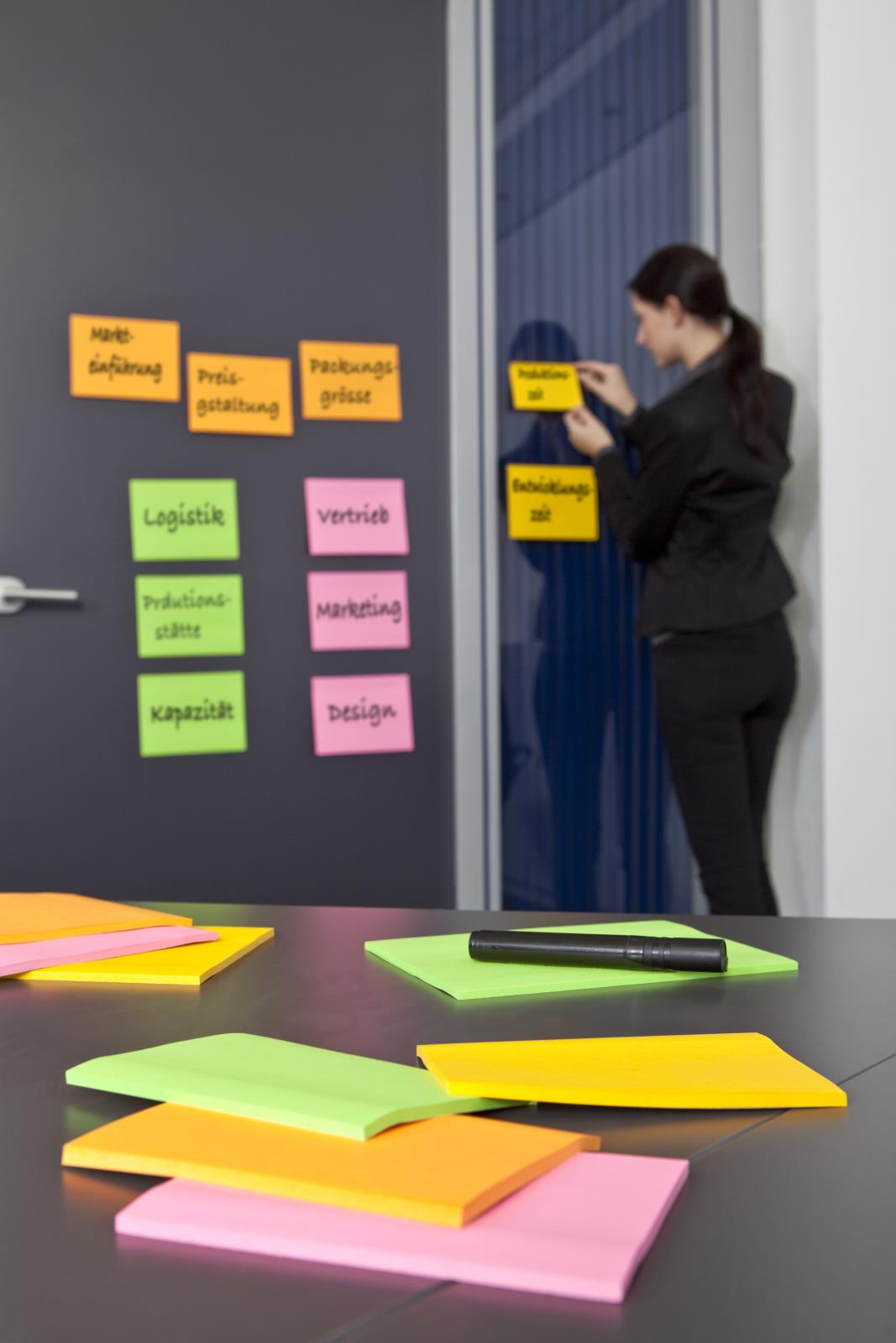Notisar Post-it Super S Meeting Note Mix Färg 152x203mm