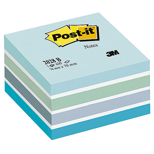 Notiskub Post-it Fresh Blue 76x76mm 450 Blad