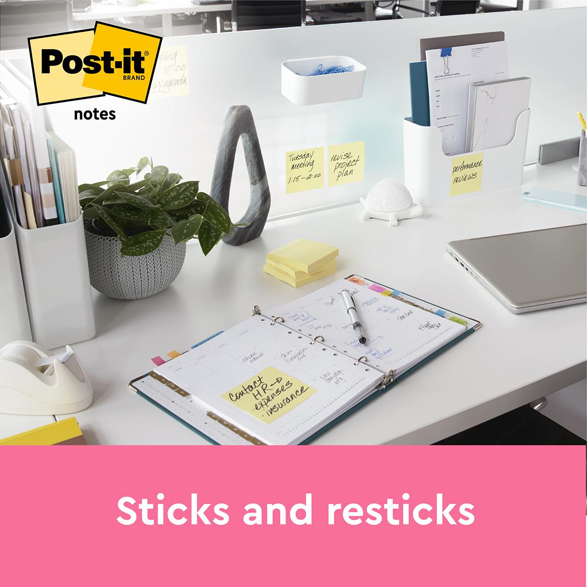 Notisar Post-it Gul 76x76mm 100 Blad