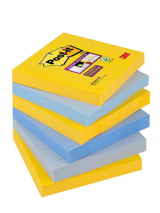 Notisar Post-it Super Sticky New York 76x76mm 90 Blad