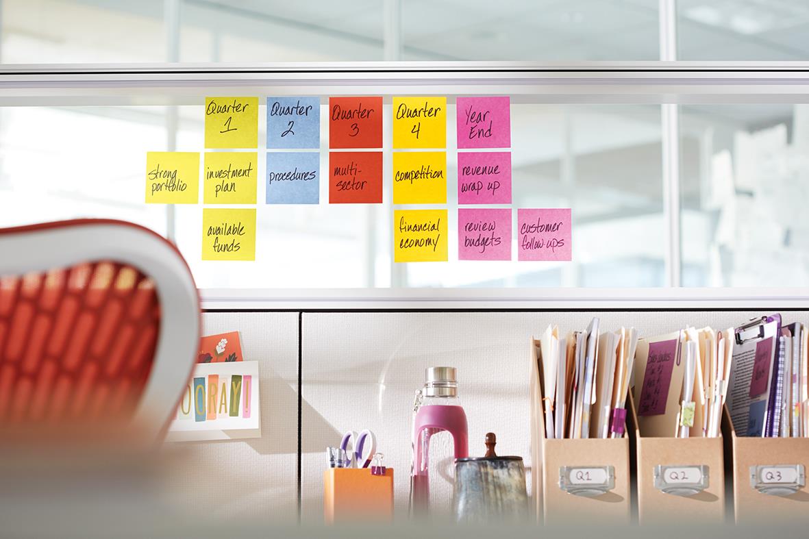 Notisar Post-it Super Sticky Ultragul 76x76mm 90 Blad