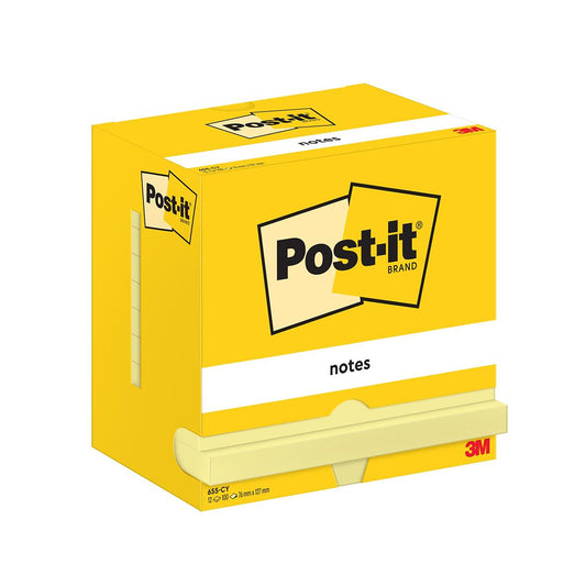 Notisar Post-it Gul 76x127mm 100 Blad