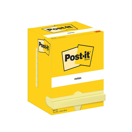 Notisar Post-it Gul 76x102mm 100 Blad