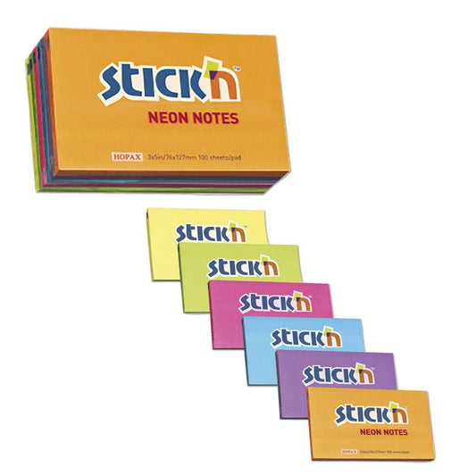 Notisar Stick´n Mix Färg 76x127mm 100 Blad