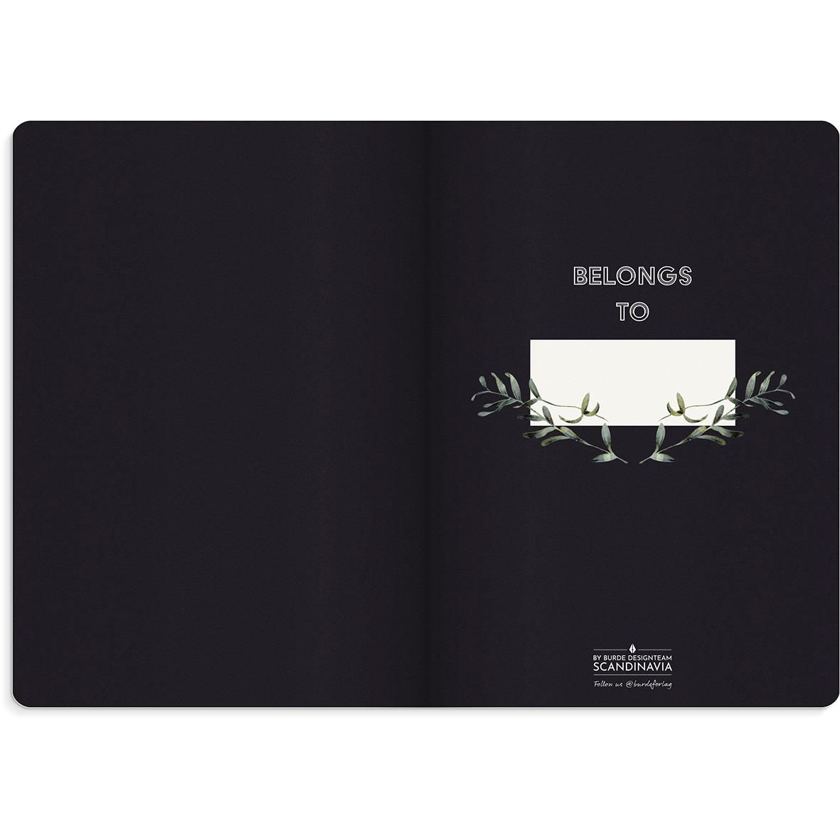 Anteckningsbok Burde Deluxe Flower A5